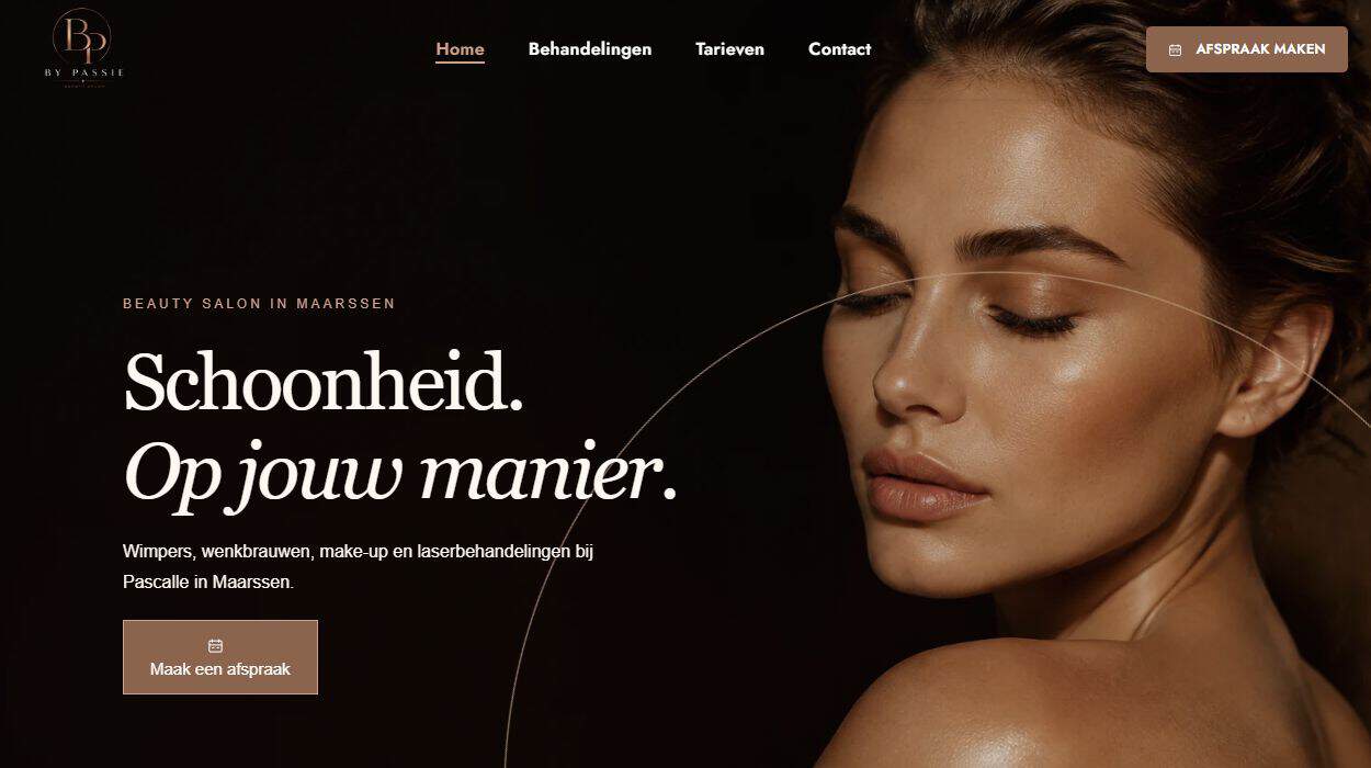 Schermafbeelding van de WordPress-website van bypassie